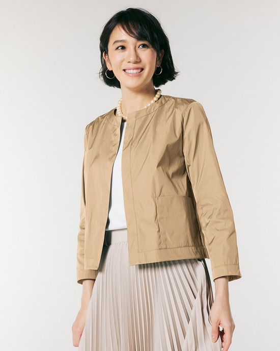 二重織メモリー・ノーカラージャケット