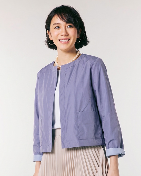 二重織メモリー・ノーカラージャケット