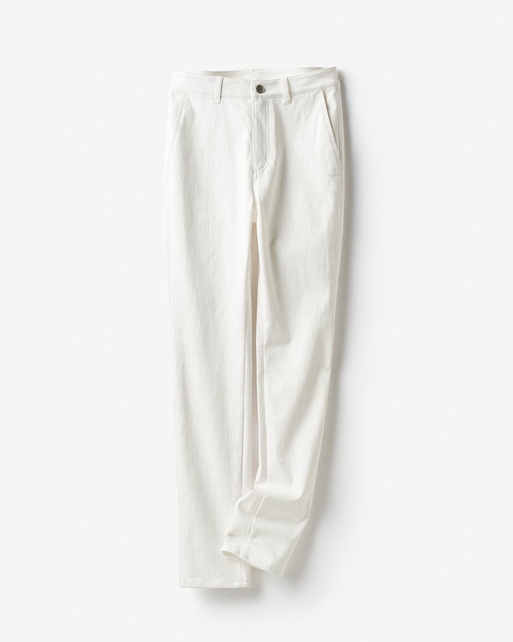 ミラクルストレッチ・スリムストレート／68cm 詳細画像 オフホワイト 4