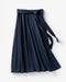 強撚スムース・ラップ風フレアスカート 詳細画像