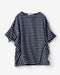 変則フォルム・ボーダーTシャツ 詳細画像
