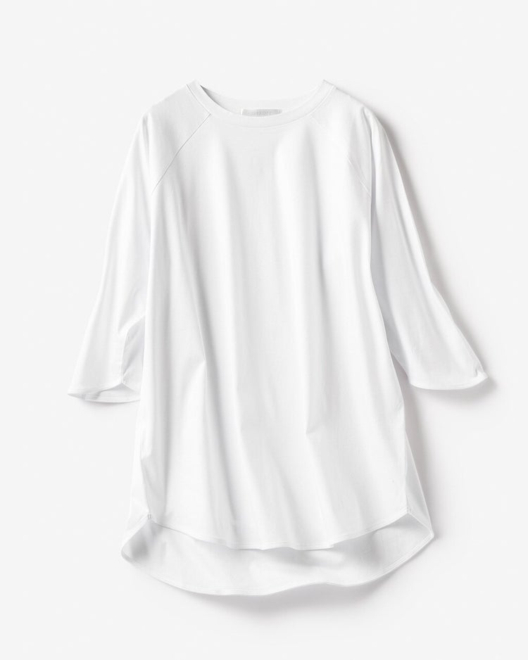 シルケットコットン・７分袖Tシャツ 詳細画像 ホワイト 3
