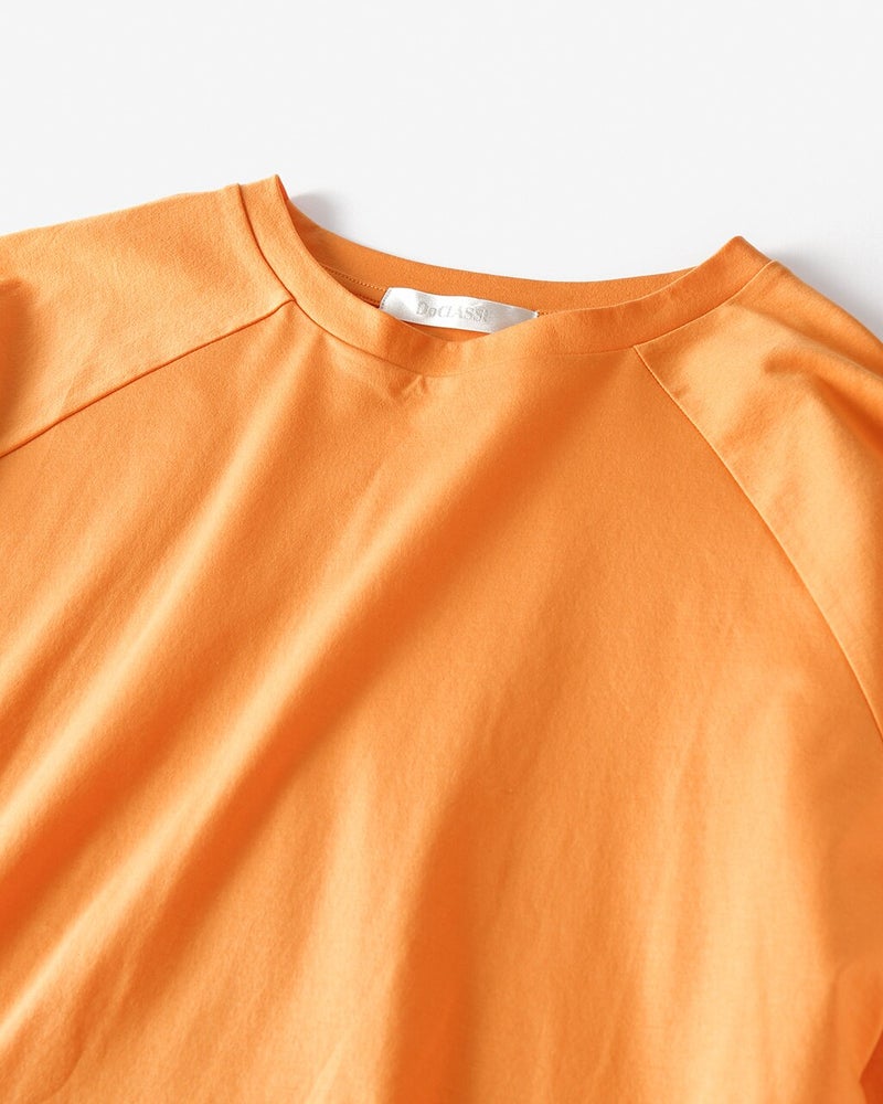 シルケットコットン・７分袖Tシャツ 詳細画像 オレンジ 4