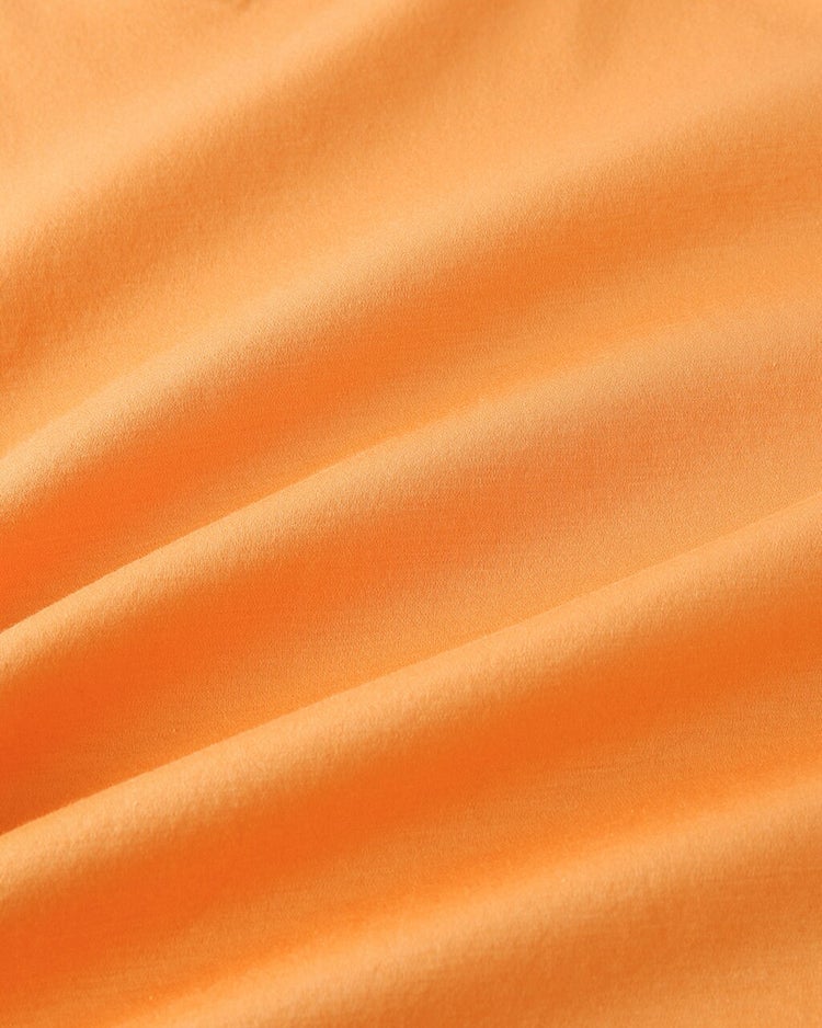 シルケットコットン・７分袖Tシャツ 詳細画像 オレンジ 7