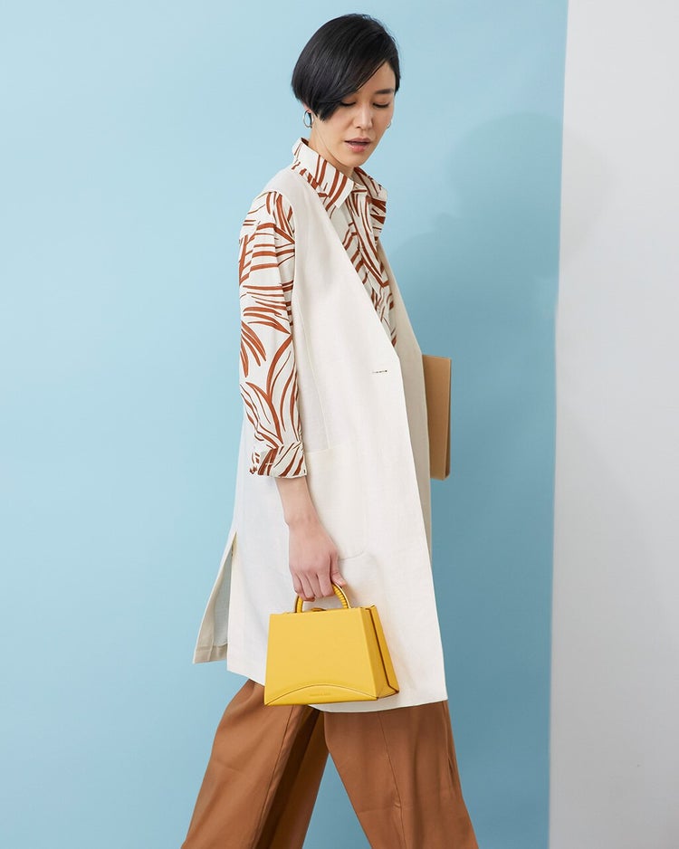 極リネン・ロングジレ 詳細画像 オフホワイト 2