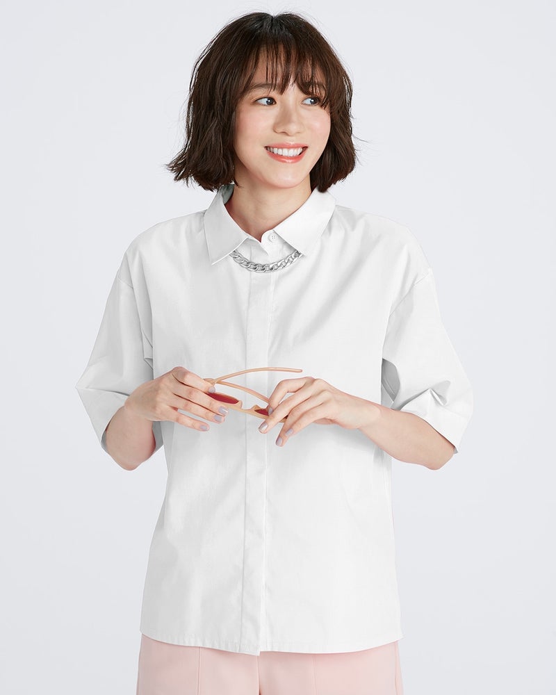 タイプライター ハーフスリーブシャツ 40代50代からのレディース メンズファッション通販 Doclasse ドゥクラッセ