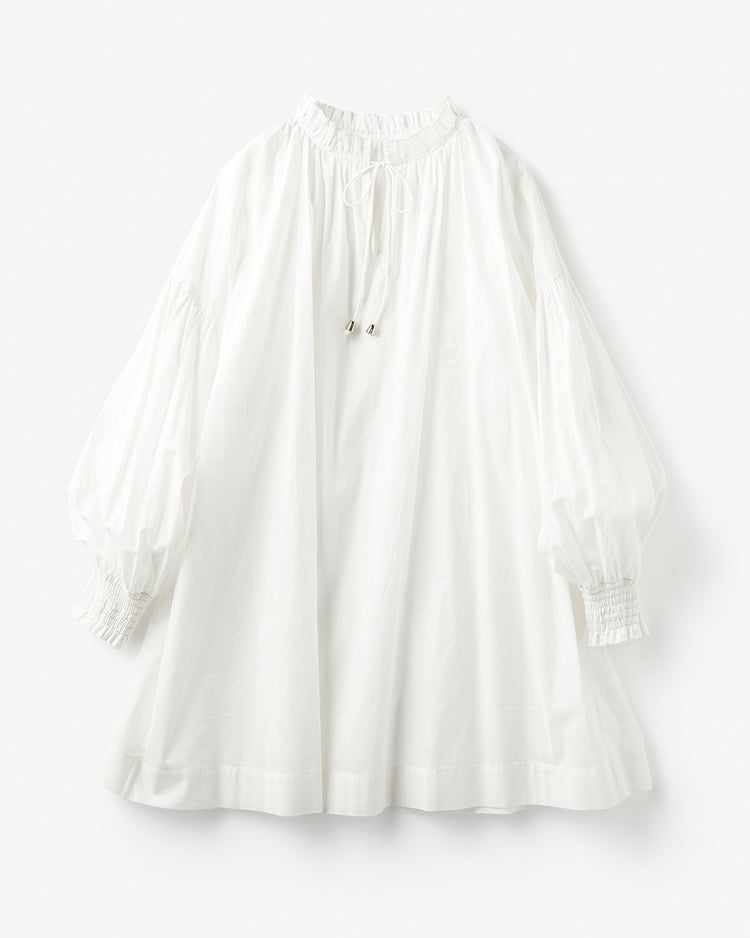 コットンローン・スモッキングブラウス 詳細画像 ホワイト 5