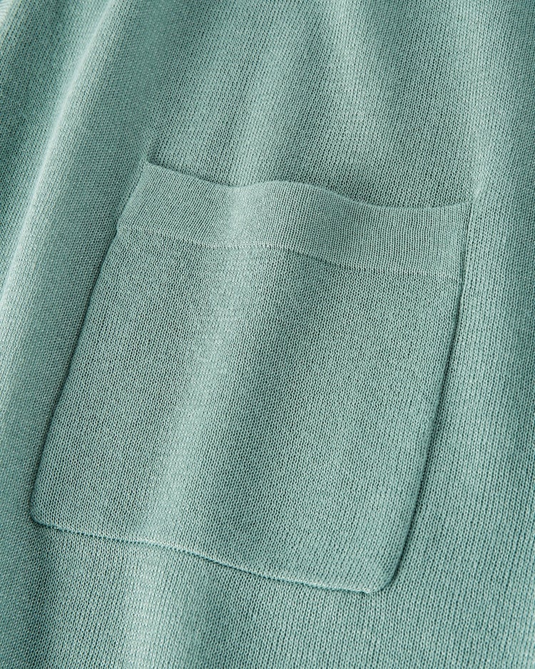 スパークリングニット・サイドスリットカーディガン 詳細画像 アクア 4