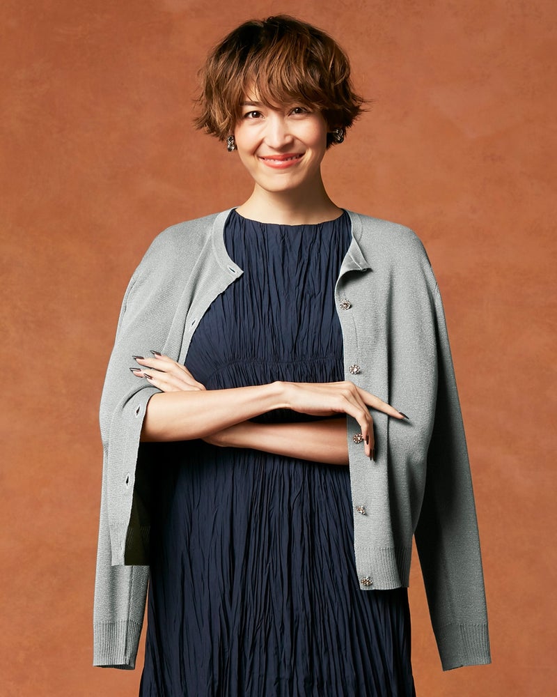 スパークリングニット・総針ビジューカーデ/40代50代からのレディース・メンズファッション通販 DoCLASSE(ドゥクラッセ)