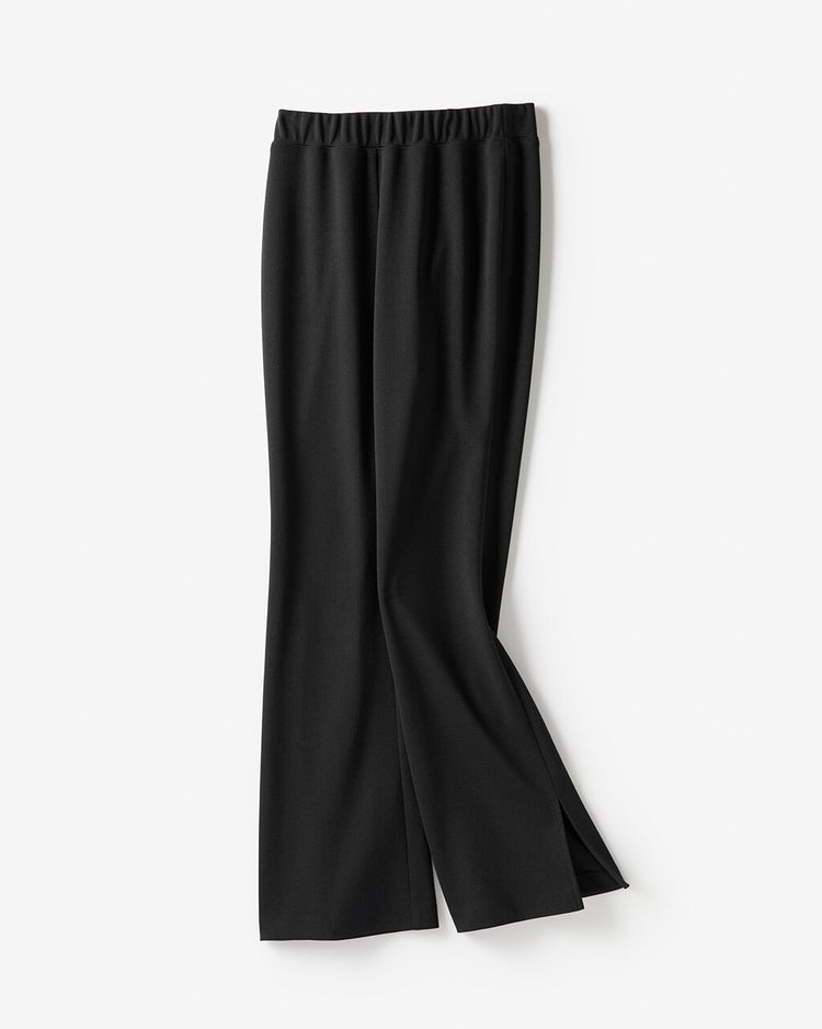 リュクスストレッチ・スリットフレアパンツ 詳細画像 ブラック 5