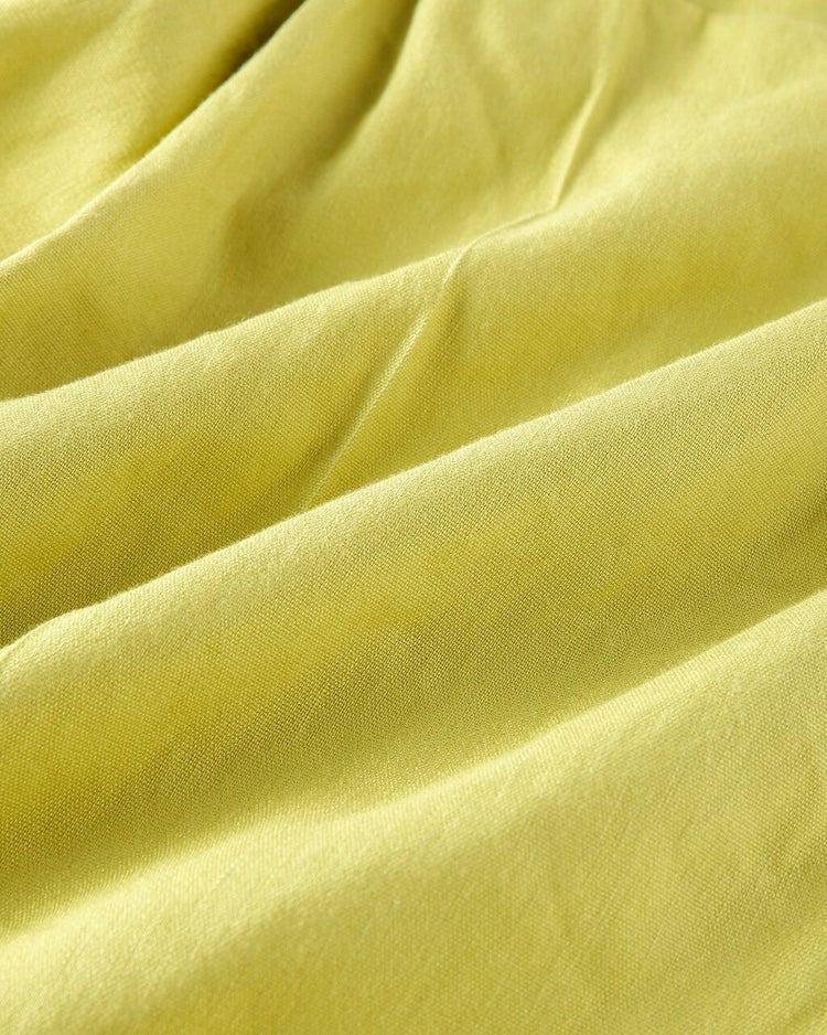 ストレッチリネン・タックテーパード 詳細画像 アップルイエロー 3