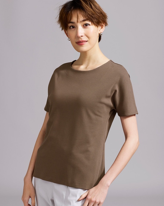 立体クルーネック／半袖・ドゥクラッセTシャツ