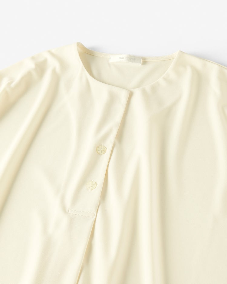 強撚スムース・フロントタックトップス 詳細画像 ホワイト 2