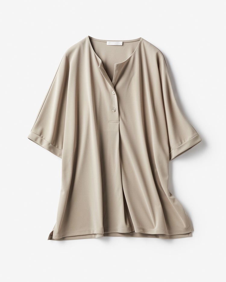 強撚スムース・フロントタックトップス 詳細画像 トープ 1