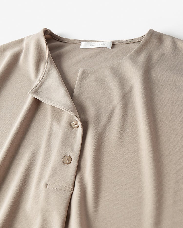 強撚スムース・フロントタックトップス 詳細画像 トープ 4