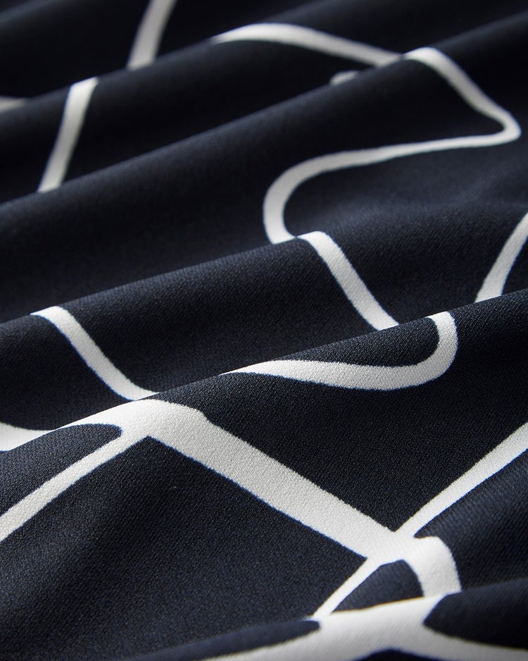 強撚スムース・フロントタックトップス 詳細画像 ネイビーＸオフ 5