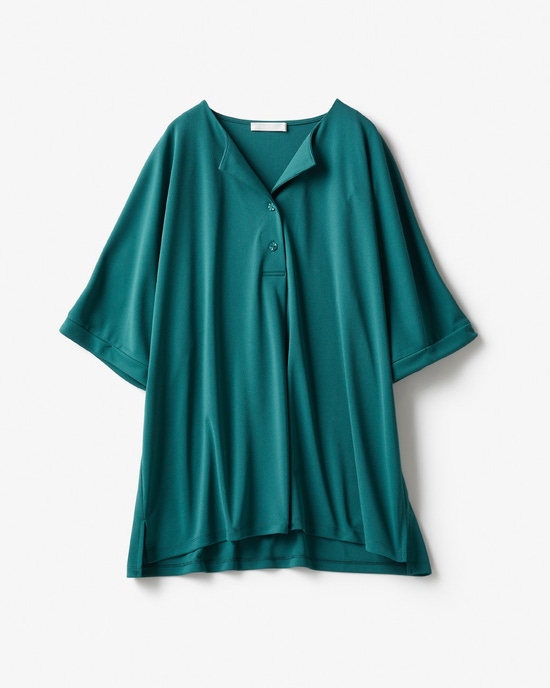 強撚スムース・フロントタックトップス