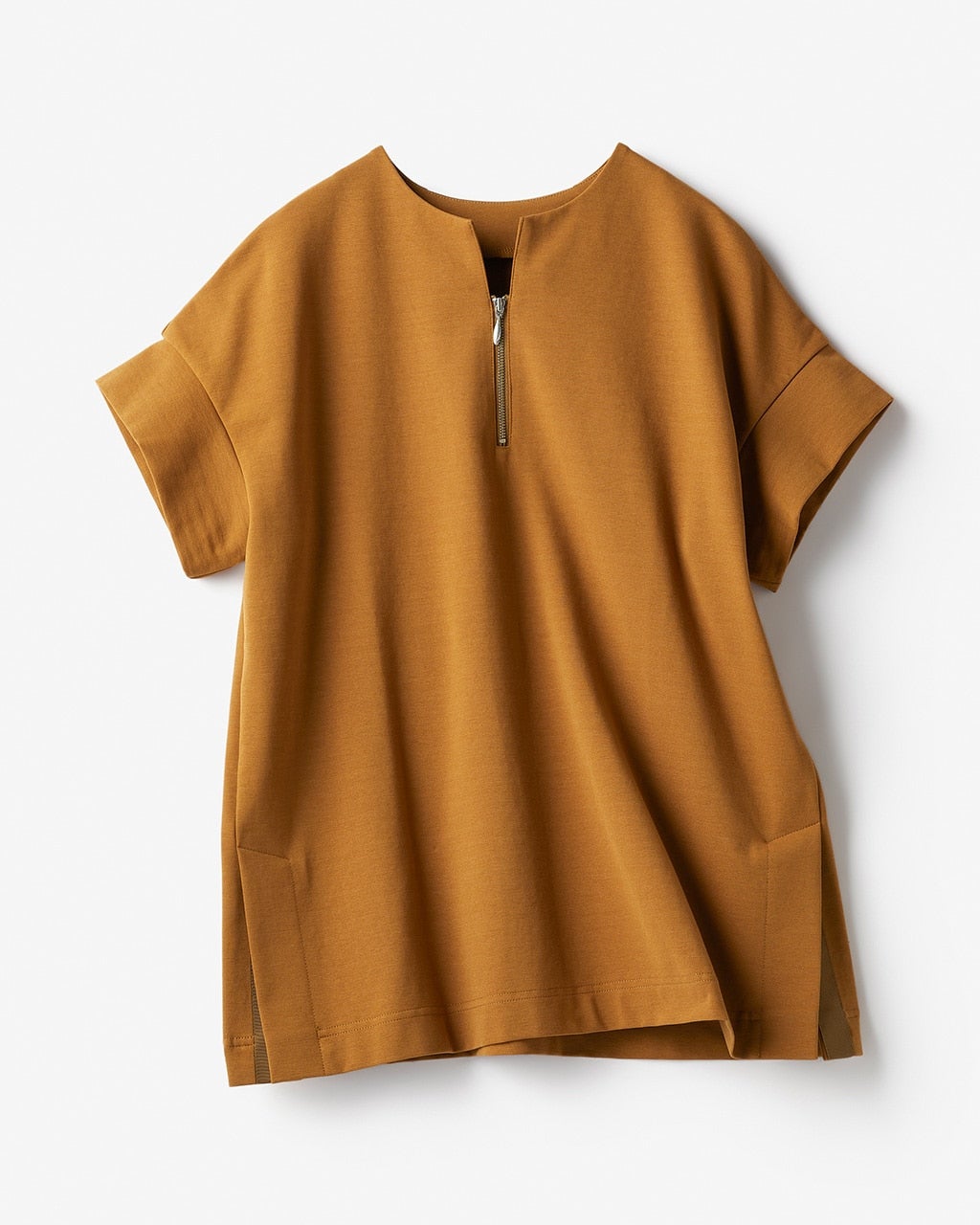 トップス K select シルキーポンチ・キーネックトップス/DoCLASSE