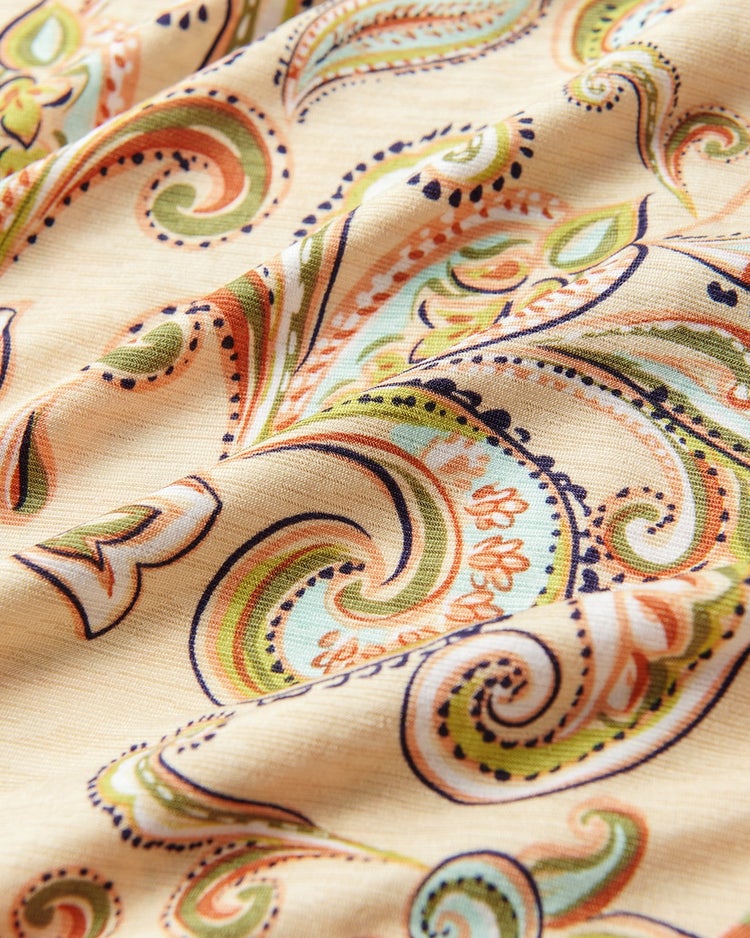 UVスラブ・フレアタックトップス 詳細画像 ベージュ&times;オレンジ 4