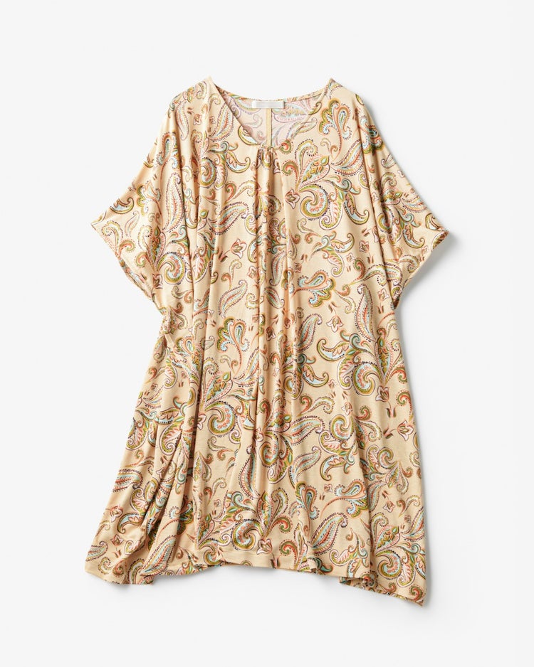 UVスラブ・フレアタックトップス 詳細画像 ベージュ&times;オレンジ 5