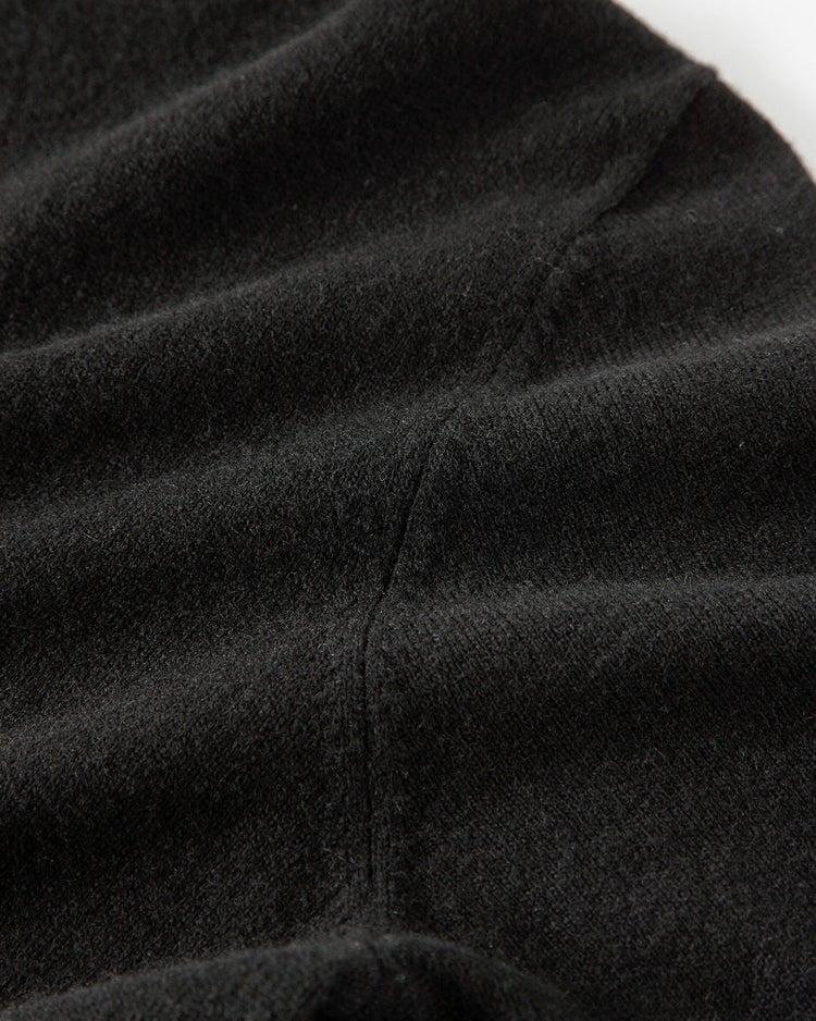 イタリア糸・カシミヤ混半袖タートル 詳細画像 ブラック 3