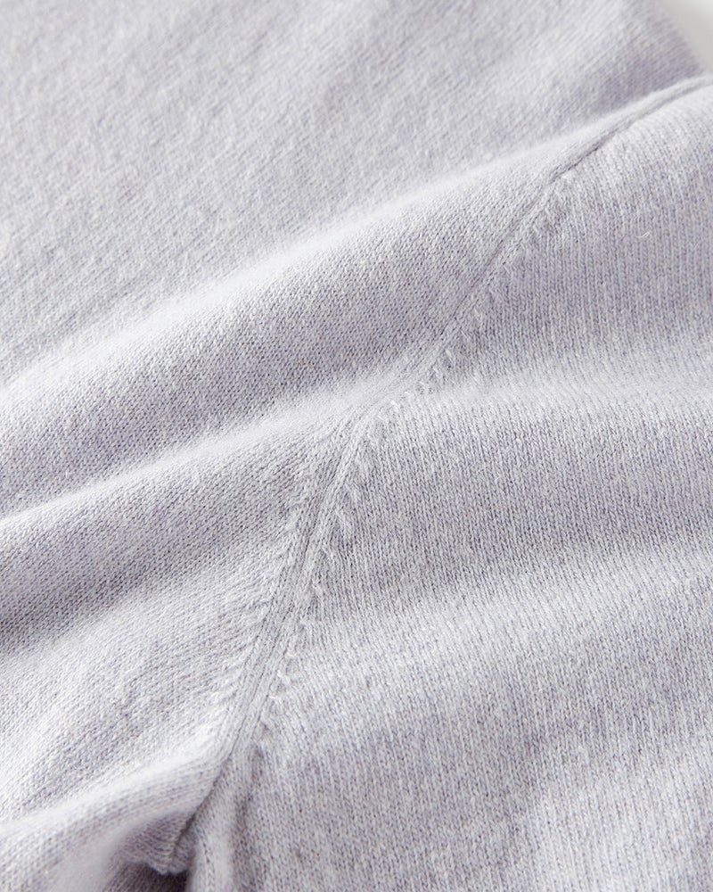 イタリア糸・カシミヤ混半袖タートル 詳細画像 ペールブルー 3