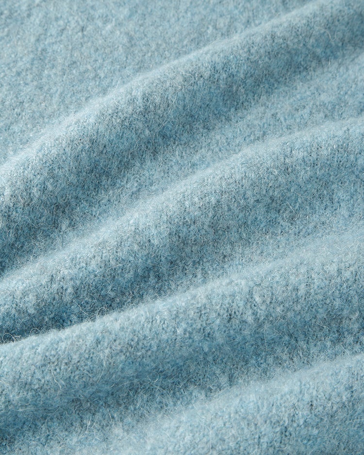 イタリアンアルパカ・ハイネックロングセーター 詳細画像 ライトブルー 5