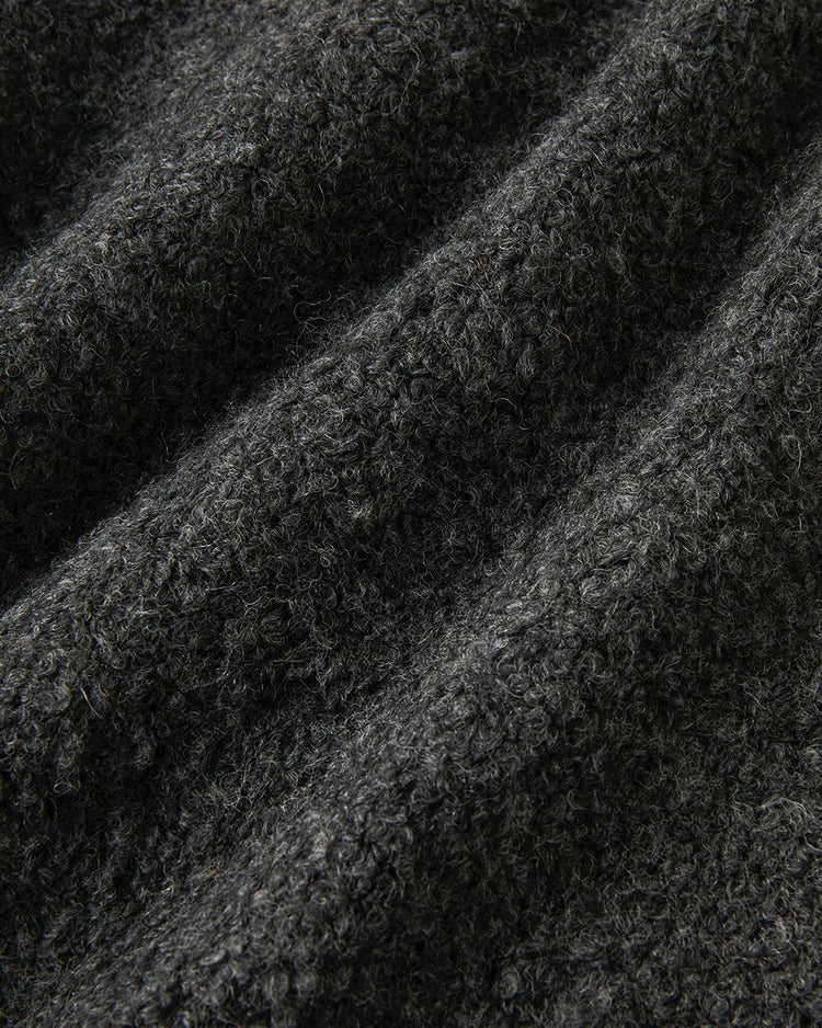 イタリアンアルパカ・ロゴクルーネック 詳細画像 チャコール 5