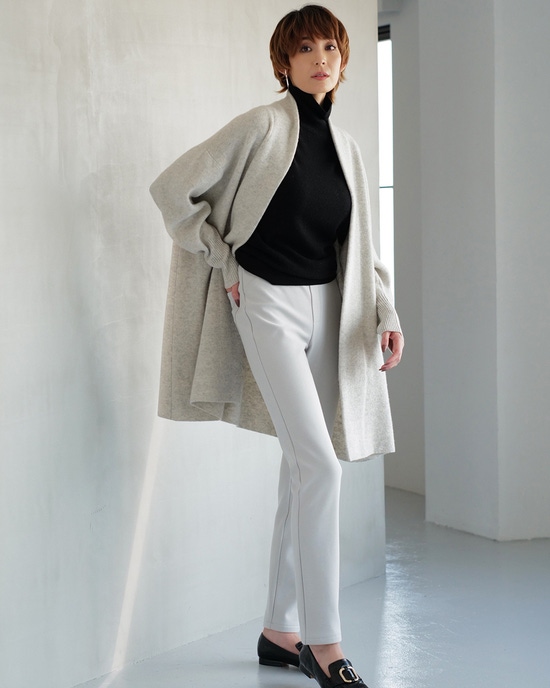 スーパーファインメリノ・カシミヤ混コーディガン