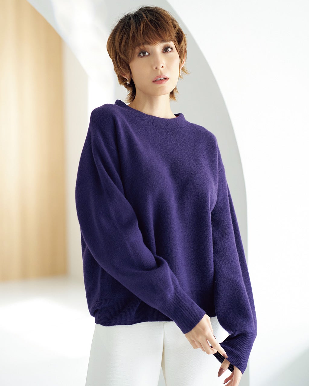 MONCHOIX CASHMERE カシミヤ ニット セーター