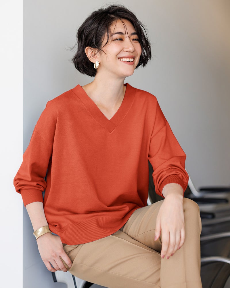 レーヨンmix ワイドvネックセーター 40代50代からのレディース メンズファッション通販 Doclasse ドゥクラッセ レーヨンmix ワイドvネックセーター 40代50代からのレディース メンズファッション通販 Doclasse ドゥクラッセ