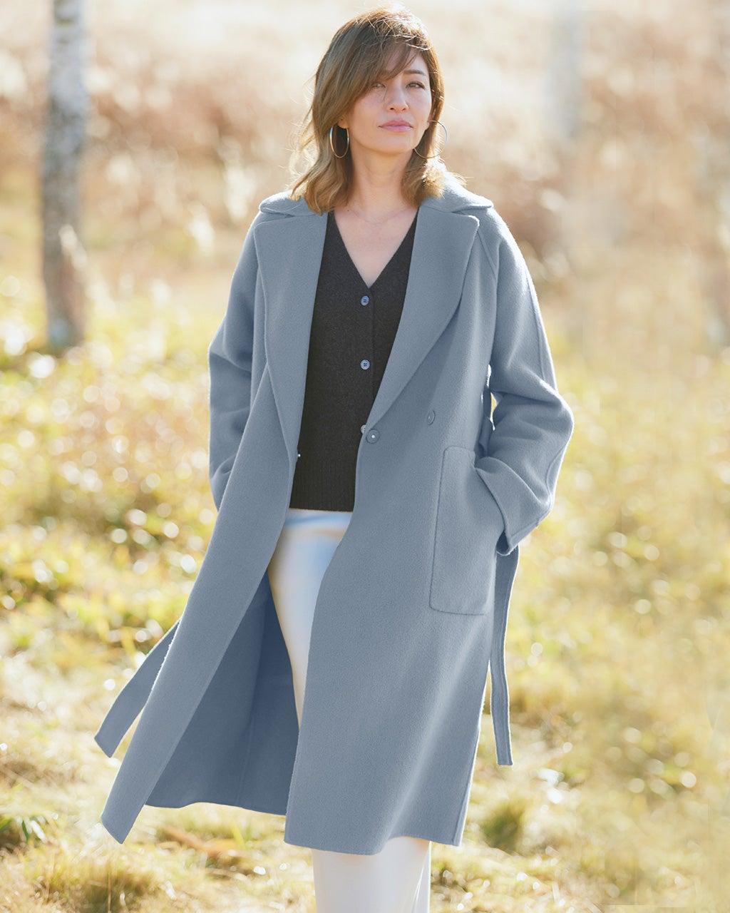 Theory カシミア混紡チェスターコート