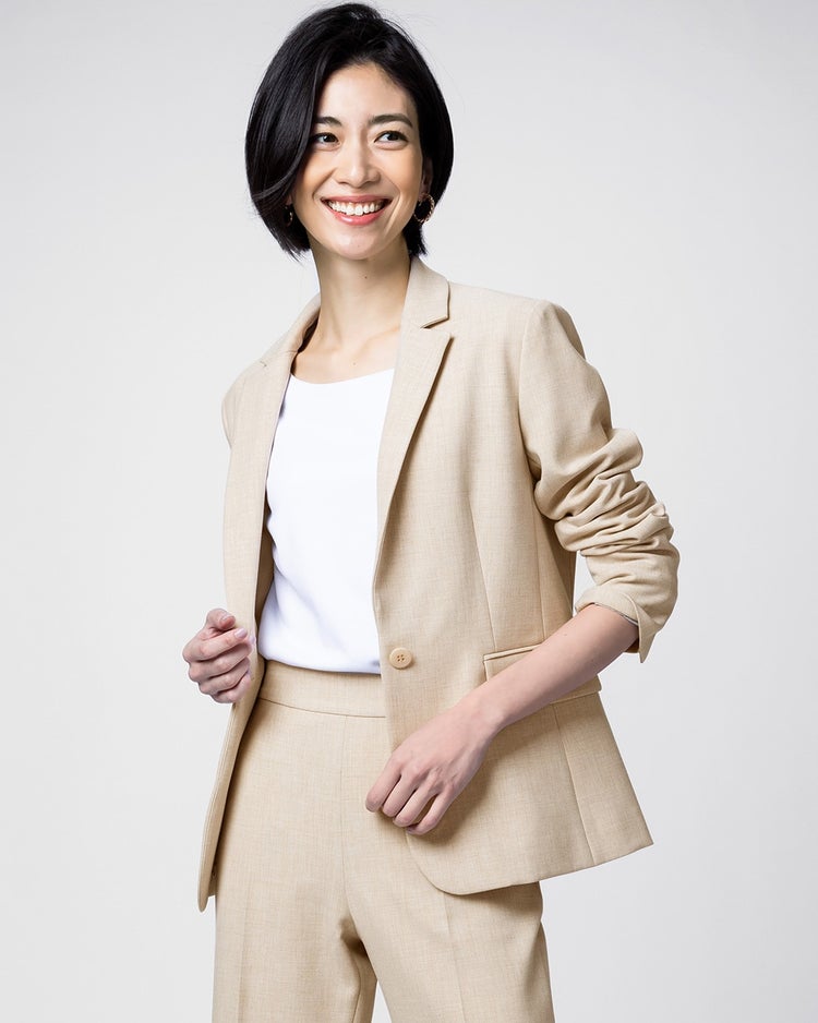 プレミアム二重織・スマートジャケット 詳細画像 ベージュ 1