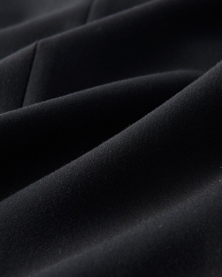 プレミアム二重織・ノーカラージャケット 詳細画像 ブラック 4