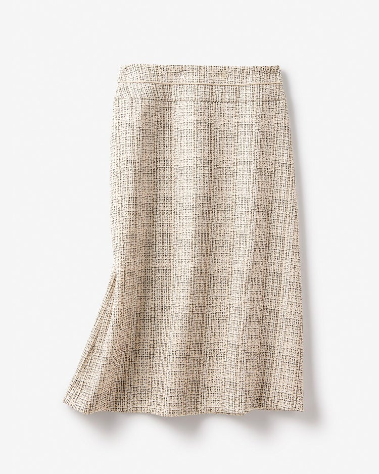 ななこ織・パイピングスカート 詳細画像 ベージュ 6
