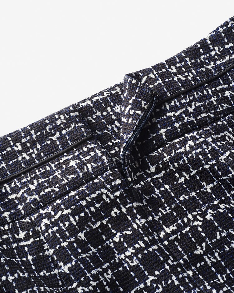 ななこ織・パイピングスカート 詳細画像 ネイビー 3