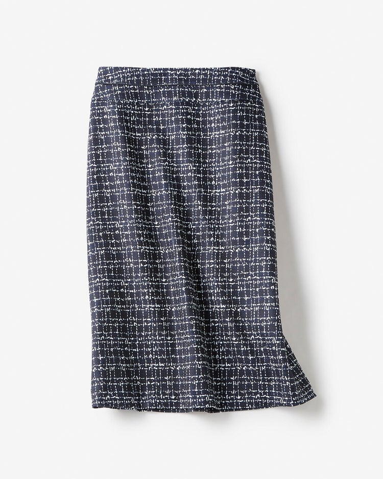 ななこ織・パイピングスカート 詳細画像 ネイビー 5