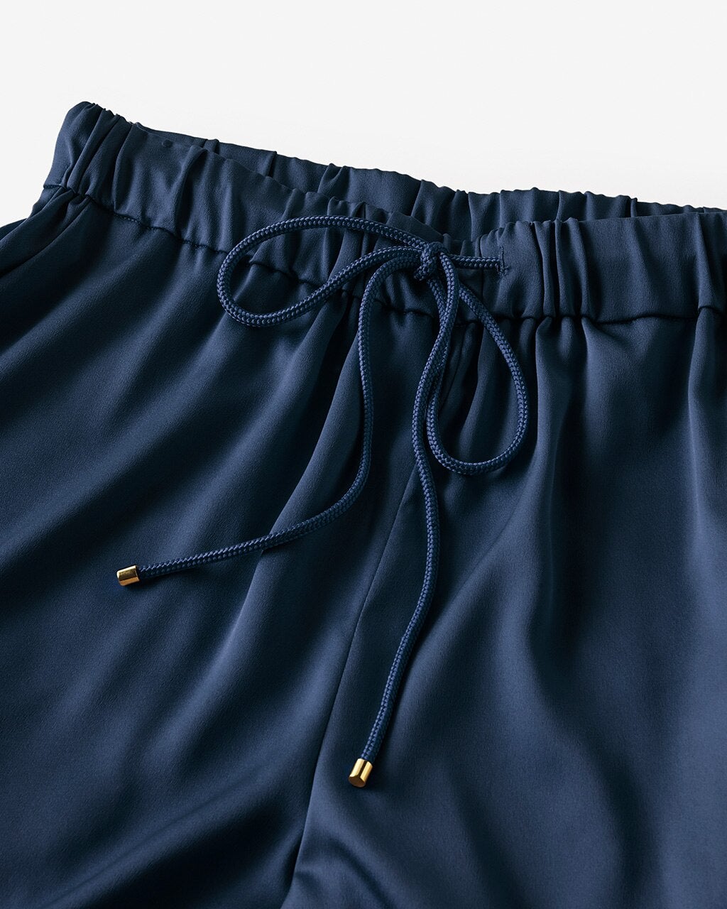 drawer ドローストリング パンツ ブルーカジュアルパンツ blamink