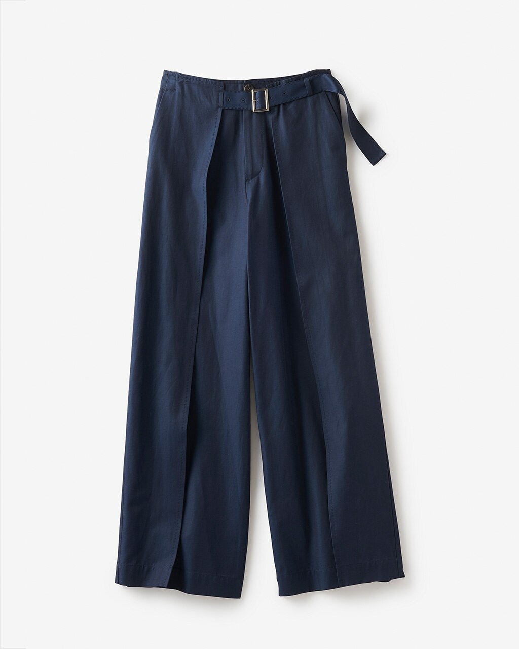 コットンギャバジン・レイヤードパンツ/40代50代からの