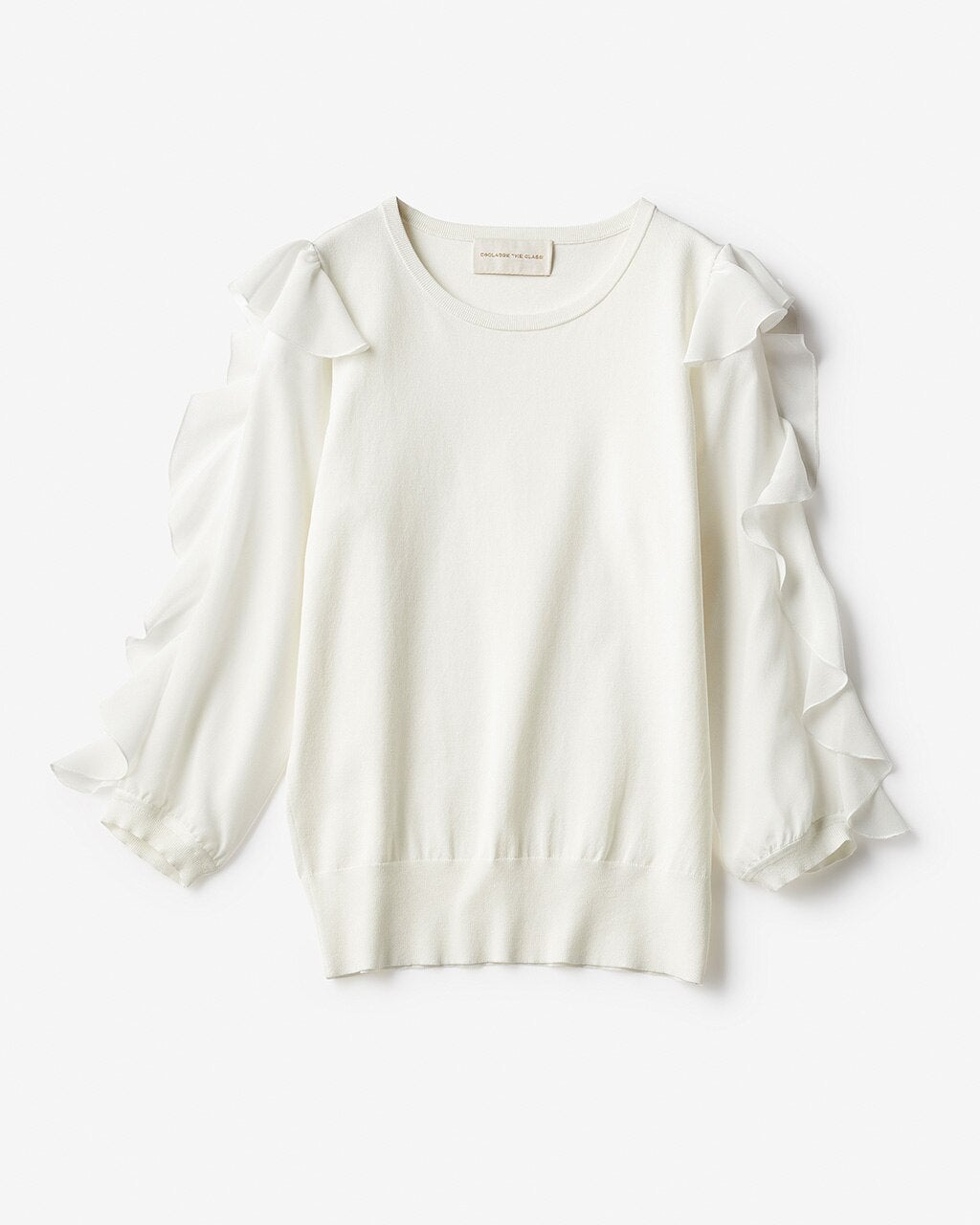 フリルスリーブ・プルオーバーニット/DoCLASSE