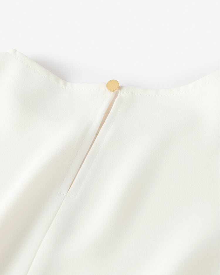 ドレープWクロス・ブラウス 詳細画像 オフホワイト 4