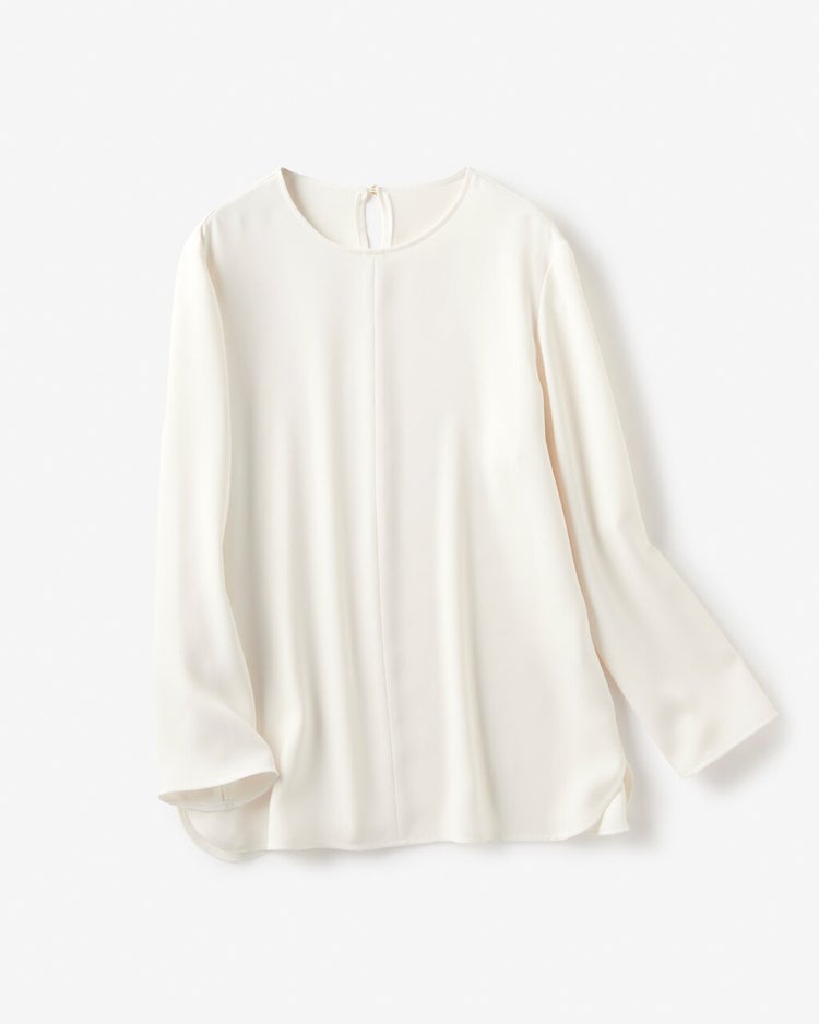 ドレープWクロス・ブラウス 詳細画像 オフホワイト 6
