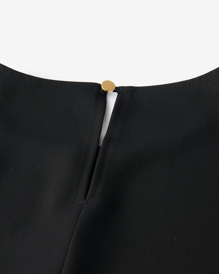 ドレープWクロス・ブラウス 詳細画像 ブラック 3