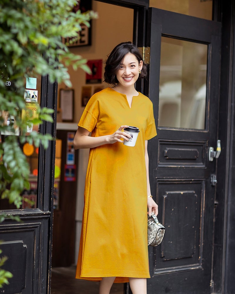 シルケットポンチ キーネックワンピース 40代50代からのレディース メンズファッション通販 Doclasse ドゥクラッセ シルケットポンチ キーネックワンピース 40代50代からのレディース メンズファッション通販 Doclasse ドゥクラッセ