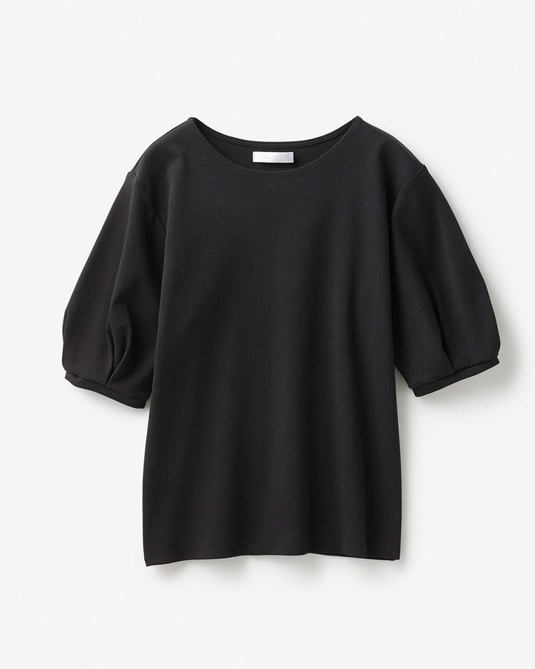 クルーネック／パフ半袖・ドゥクラッセTシャツ 詳細画像 ブラック 3