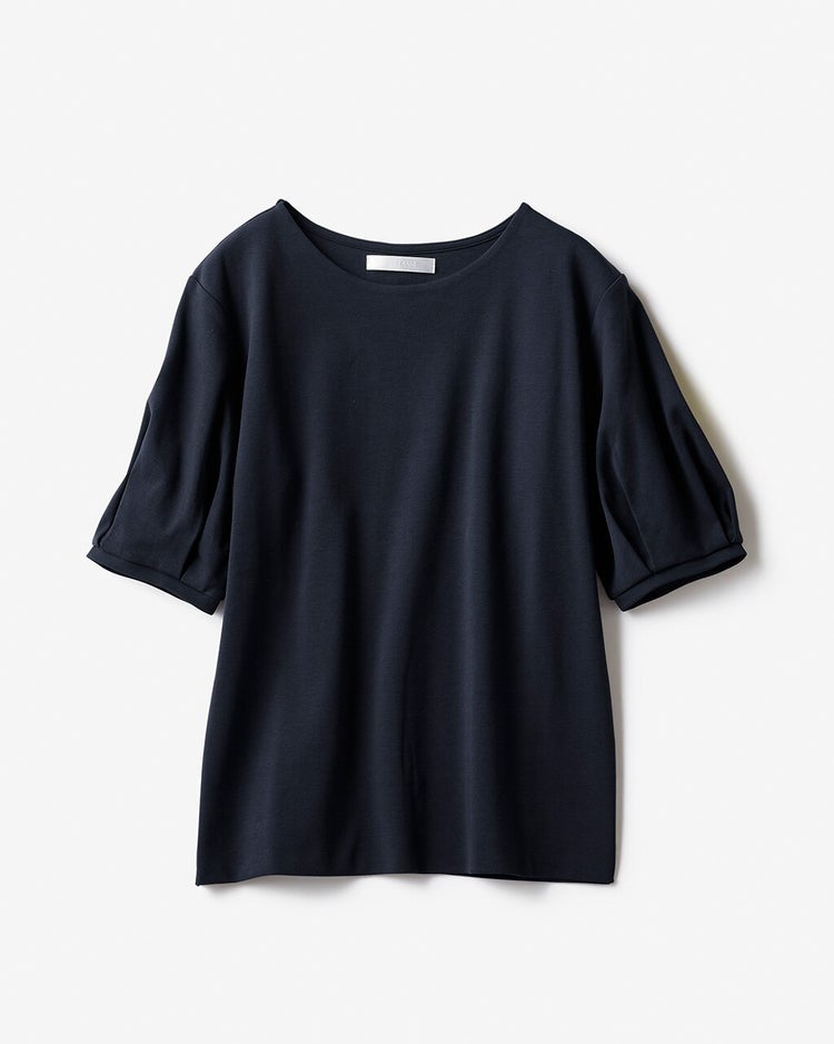 クルーネック／パフ半袖・ドゥクラッセTシャツ 詳細画像 ミッドナイトブルー 4