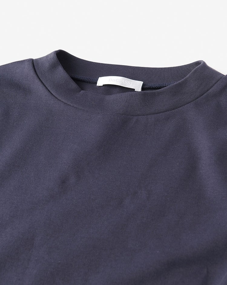 プチハイネック／フレンチ袖・ドゥクラッセTシャツ 詳細画像 ミッドナイトブルー 3