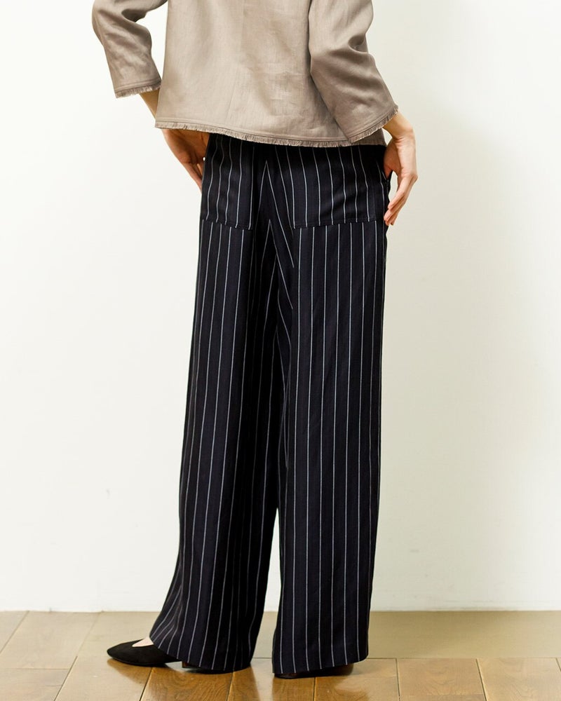ドレーピーリネンパンツ/40代50代からのレディース・メンズファッション通販 DoCLASSE(ドゥクラッセ)