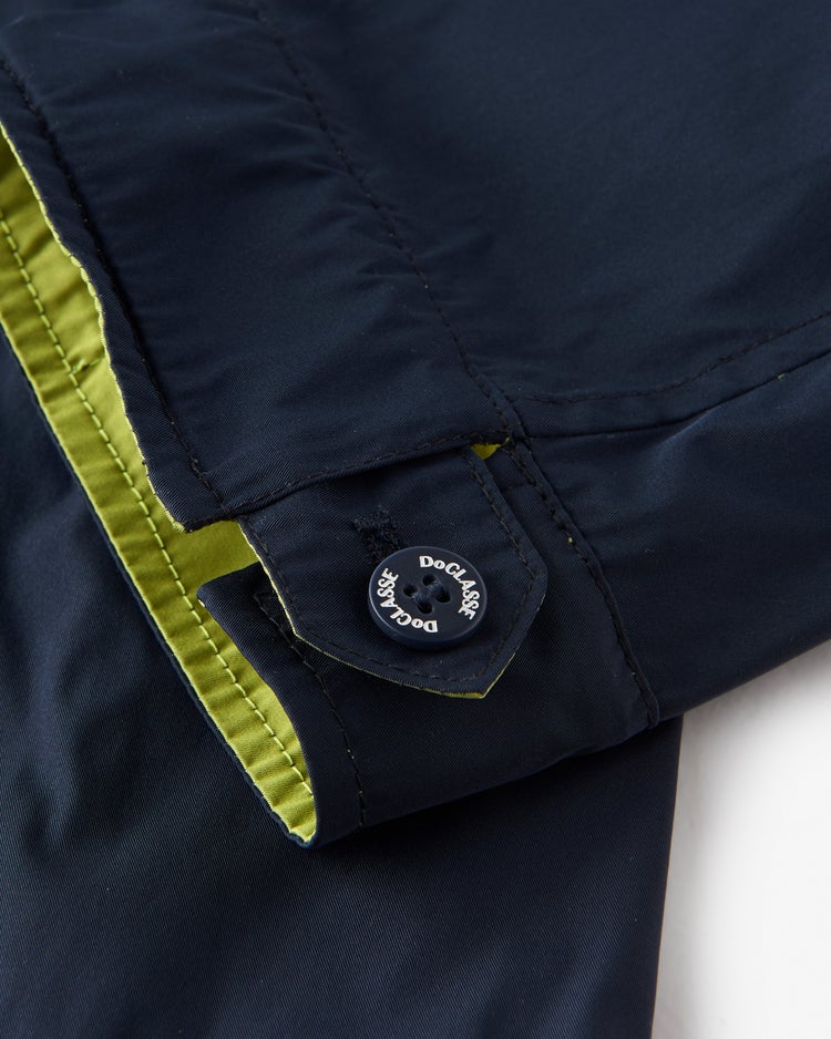 二重織リバーシブル・ステンカラーコート 詳細画像 ネイビー&times;グリーン 4