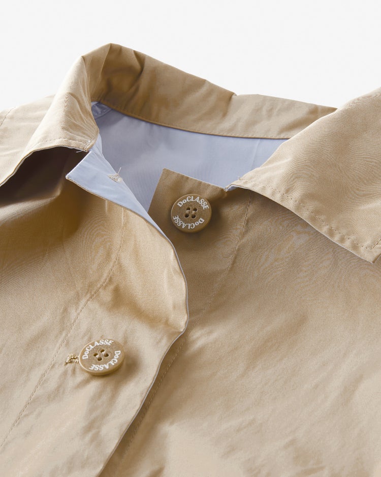 二重織リバーシブル・ステンカラーコート 詳細画像 ベージュ&times;ブルー 3